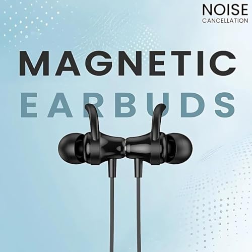Image of Bluetooth Neckband Headphones, Fast Charge, deep bass, sweatproof Sports, Magnetic, Long Battery, Voice Assistant Support, Wireless in-Ear Headset with mic