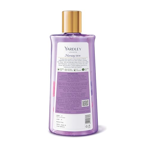 Yardley London| Shower Gel| Morning Dew| With Natural Oils Of Lily Of The Valley & Frangipani| No Parabens| No Silicones | 250ml - Image 3