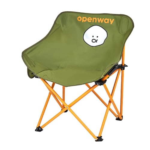 Silla Plegable Camping, Taburetes Plegables, Ligera, con Asiento más Amplio y Gran Estabilidad, Ideal para Practicar Senderismo, Camping, Picnics, Barbacoas y Pesca(Green)