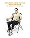 KingCamp Camping Chair,Heavy Duty Oversize Folding Chair with Comfotable Tilted Back-Cup Holder-Carry Bag for Indoor Outdoor Travel Office(Black)