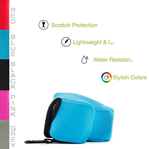 Funda Neopreno para Nikon Coolpix L340 Azul miniatura 5