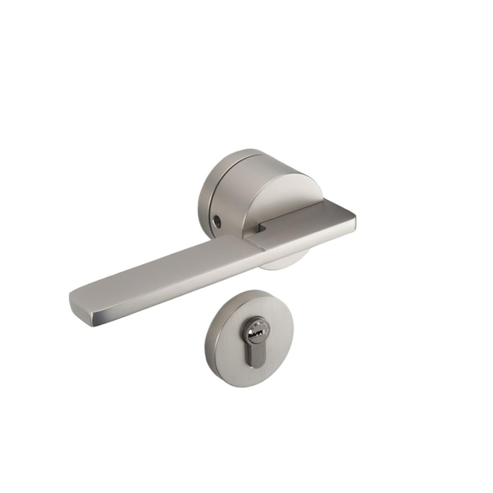 Black Minimalist Magnetic Silent Split Lock Bedroom Handle