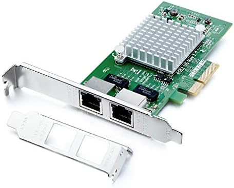 10Gtek® Carte Réseau Gigabit PCIE I350-T4 - Intel I350 Chip, Carte