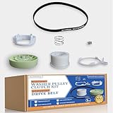 2025 Upgraded W10721967 Washer Pulley Clutch Kit / W10006384 Drive Belt - Compatible for Whirlpool Kenmore Maytag Whirlpool Washing Machine Parts for PS10057144 W10006354 W10006356 WPM10006384