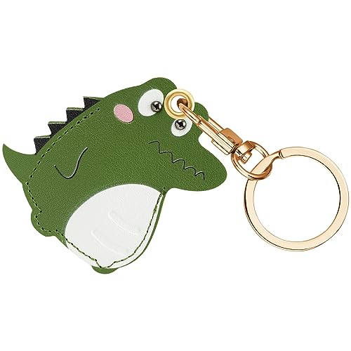 AXFEE AirTag Schutzhülle Leder Keyring Schutzhülle Kompatibel mit AirTags Leder Keyring für Air Tag Mini A-pple AirTags Case Hülle Schlüsselanhänger Case Cover mit Schlüsselanhänger