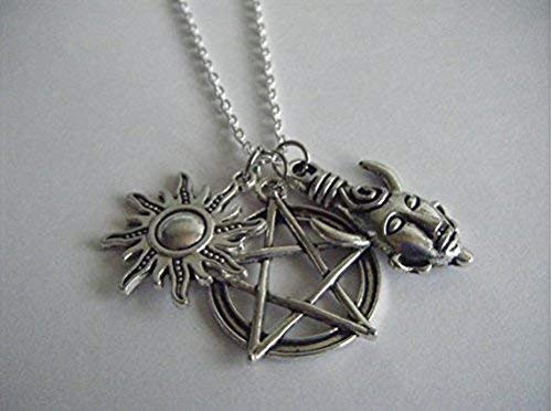 Supernatural Protection Pendant Necklace Devils Trap Anti-Possession Tattoo Samulet Dean Sam Winchester