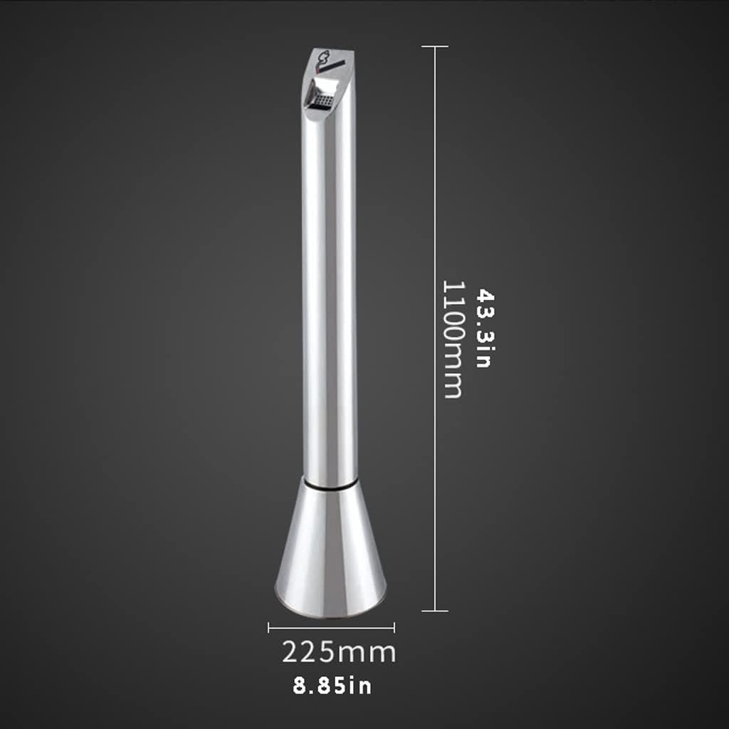 Stand Up Ashtray Stainless Steel Vertical Cigarette Butt Column Cigarette Butt Collector Cigarette Butt Trash Can Outdoor Ash Can Cigar Ashtrays For Outdoors