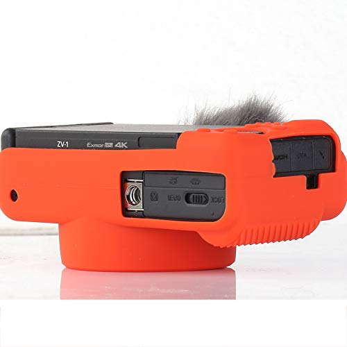Yisau Camera Case For Sony Zv-1, Sony Zv1 Camera Case Digital Camera Anti-Scratch Slim Fit Soft Dslr Camera Sleeve With Zv1 Screen Protector (Kumquat) #TOP2