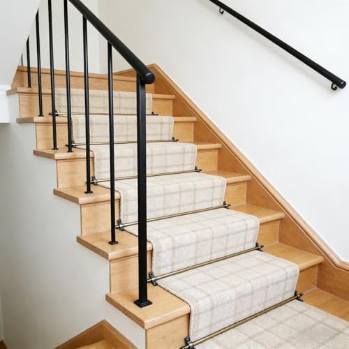 Adjustable Stair Rods for Carpet, 1-13 Pack Non-Slip Rug Fixing Bar, 3pcs 48in (121cm) Step Floor Mat Holder for Secure Stair Carpet Installation