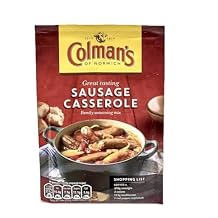 Original Colmans Sausage Casserole Sauce Mix Imported From The UK England A Seasoning Mix with Tomato Herb for Sausage Casserole Colmans Sausage British Casserole Sauce Mix