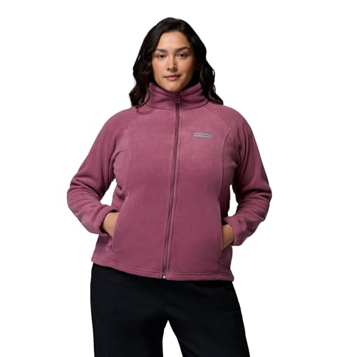 Image of Columbia Women's Plus Benton Springs Full Zip Fleece Jacket, Antique Mauve, 2X