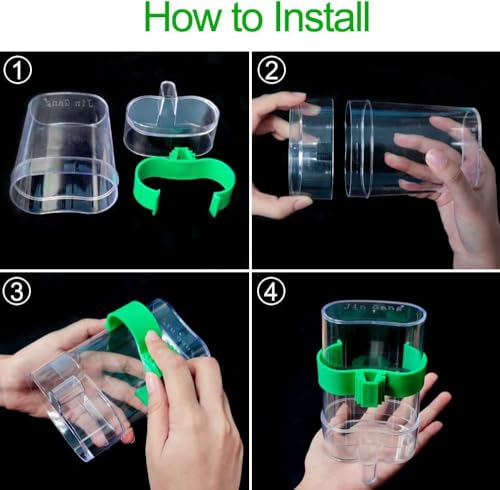 2 PCS Bird Cage Automatic Feeders - Food & Water Dispenser for Small Animals, Parrot, Canaries, Cockatiels - Image 6