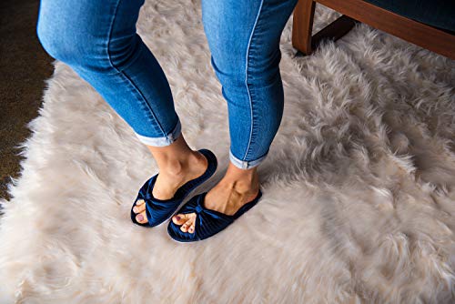Royal Womens Cozy Open Toe Velvet Slippers2