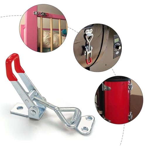 Chiusure A Levetta, Chiusura A Levetta In Metallo, Chiusura A Scatto Con Utensile Manuale A Leva Regolabile Morsetto A Levetta Bulloni Per Porte Orizzontali Antiscivolo Strumento A Sgancio(4002