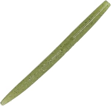 Reaction Tackle Wacky Worms/Soft Plastic Worm Stick Baits / 5.5in - 24 Pack - Durable Fishing Lures for Bass and More