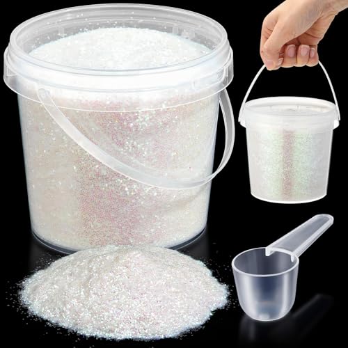 Yaomiao iridescent glitter bucket with spoon