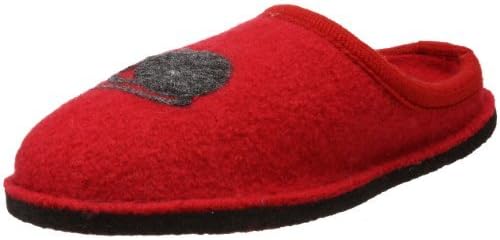 HAFLINGER Embroidered Kitty Wool Felt Slippers