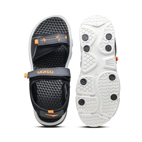 Image of ASIAN Mens Virat-02 Casual Sandals With Adjustable Velcro Closure For Easy Wear With Flexible Fitting And Trendy And Stylish Looks With Unique Sole Design | Ideal For Everyday Use For Boys