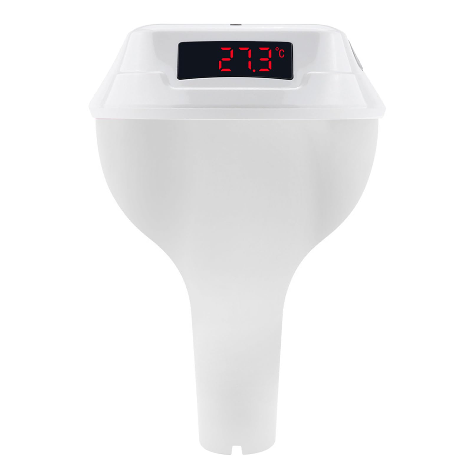 Topiky Termómetro para Piscina con Pantalla LED y Carga Solar (WHITE)