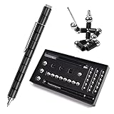 Fidget Pen, Magnetic Pen, Decompression Magnetic Pen, Magnetic Sculpture Building Pen, Magnet Ballpoint Pen Gift for Kids, Adults, Family or Friends (Big Set, Black)