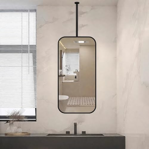 Miroir flottant plafond perche sur mesure finition premium - 7