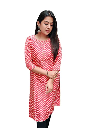 Image of Prijam Traditional Straight Long Kurti Mashru Leriya
