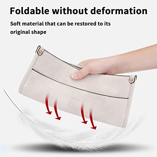 Image of HKCLUF Crossbody Bags for Women Trendy Vegan Leather Hobo Handbags With 2PCS Adjustable Guitar Strap Shoulder Bucket Bags