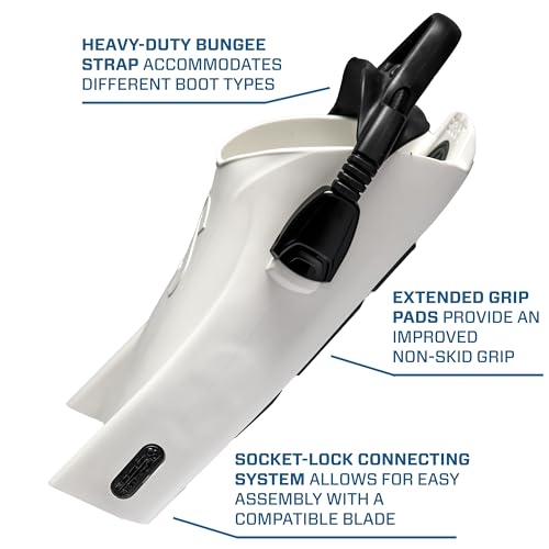 Aleta modular de buceo SCUBAPRO blanca XL equipo de talón abierto para buceadores de aguas abiertas 4