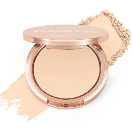 PHOFAY Matte Setting Pressed Powder – Natural Matte Finish, Pore-Blurring & Oil-Control Formula, Antioxidant-Infused, Long-Wear Compact for All Skin Types, 8g / 0.28 oz (01#, 0.04)