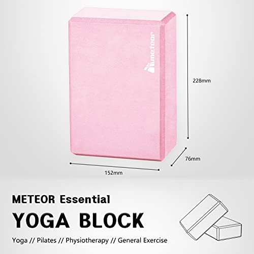 image for Meteor For The Winners Meteor Essential Non-Slip Yoga Block, High Dens