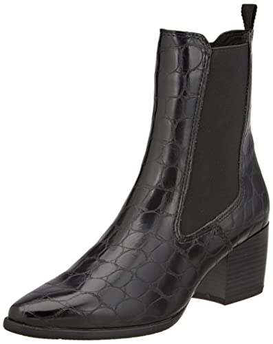 MARCO TOZZI 2-2-25041-29 Chelsea-Zapatillas para Mujer, Botas Estilo, Black Str, 38 EU Cover