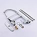 Chrome Pull Down Kitchen Faucet Hand Free Sprayer Head Bathroom Kitchen Mixer Tap With Cover Plate Spring Kitchen Sink Faucet