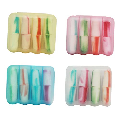 KOMBIUDA Noise Reduction Ear Plugs 4 Pack Mute Ear Protectors for Work and Hearing