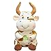 Amosfun Mucca Peluche Giocattolo Animale Farcito Zodiaco Mucca Bambola Cinese Mascotte Giocattolo Capodanno Mascotte Decorazioni per Il 2021 Bue Cinese Zodiaco Capodanno Decorazioni per