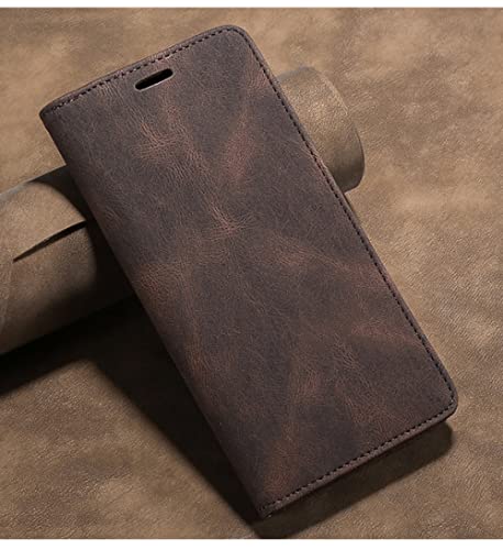 Housse portefeuille Samsung Galaxy M31 et A12 en finition auburn raffinée et élégante
