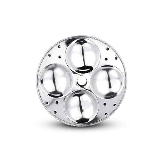 Image of Fortuna Idli Steamer Stainless Steel | 2 Plate, 8 Idlis | Idli Pot /Idli maker stainless steel, Gas & Induction compatible | Small idli maker | Multi Kadai (8 Idly)
