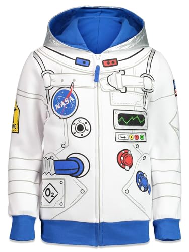 Funstuff Toddler Boys Fleece Zip-Up Costume Hoodie NASA Astronaut 4T