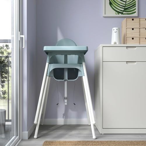 Amazon | IKEA イケア ハイチェア トレイ付き グレーブルー/ホワイト