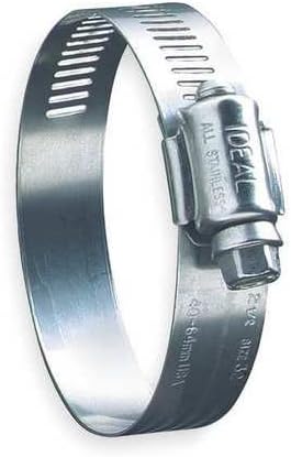 Hose Clamp, 3 to 5 In, SAE 72, SS, PK10