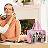 Yowivon Clear Stuff Tote Bag Pink Big Travel Cosmetic Makeup Toiletry Bag with Handle and Zipper, Transparent Waterproof Beach Sunscreen Bags Stadium Concert Snack Bags for Women #3