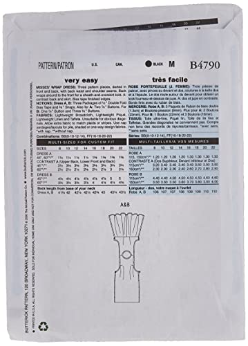 Patron de robe Butterick B4790 pour coudre une robe d'été ajustée