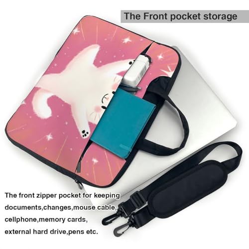 Maletín portátil blanco para laptop 14 pulgadas impermeable miniatura 6