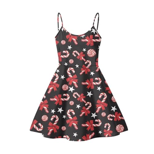 Womens Summer Casual Swing Tank Dresses, Beachwear Sleeveless Dresses for Girls2