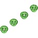 Luxury RC 4mm Green Serrated Wheel Lock Nuts (Set of 4) for Traxxas Axial Racing HPI Racing TLR and ECX Vehicles