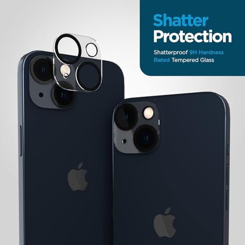Image of Xmon Back Camera Lens Protector for iPhone 14 (1 Pack) Premium Camera Glass Protector Guard, Anti-Scratch, Ultra-Clear, Easy Installation