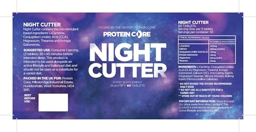 Night Cutter Fat Burner Tablets Fast Weight Loss Tabs Non-Stimulant Lose Weight Management Quick Pills - UK Made (60) - Image 3