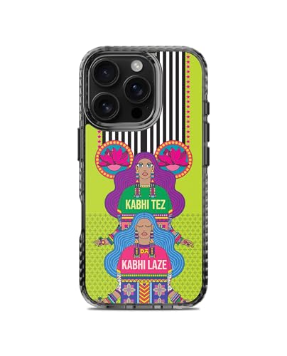 Image of DailyObjects Case for iPhone 16 Pro Max Compatible with Mag-Safe Wireless Charging, Stride 2.0 Tezy Lazy Slim Shockproof Back Cover with Inner Magnetic Ring