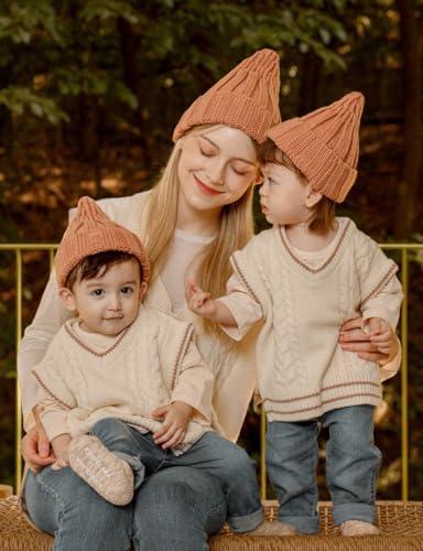 Toddler Boy Sweater Vest Outerwear Knit Streetwear Loose Knitwear Tank Top for Kids 1-5Years4