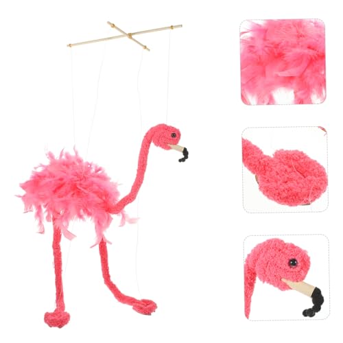 Totority NYIL00XHMORC0349J9S7U Plush String Flamingo Doll Marionettes Puppet Toy Educational Toy Interesting Marionettes Ostrich Puppet Animals Marionette Performance Plush Puppet Bird Puppet thumb #6