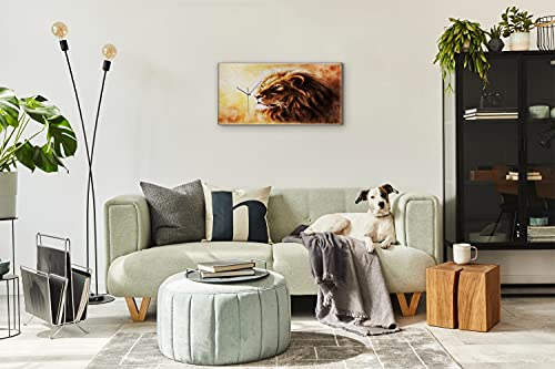 Horloge sur toile silencieuse pour chambre sans bruit de tic tac - 5